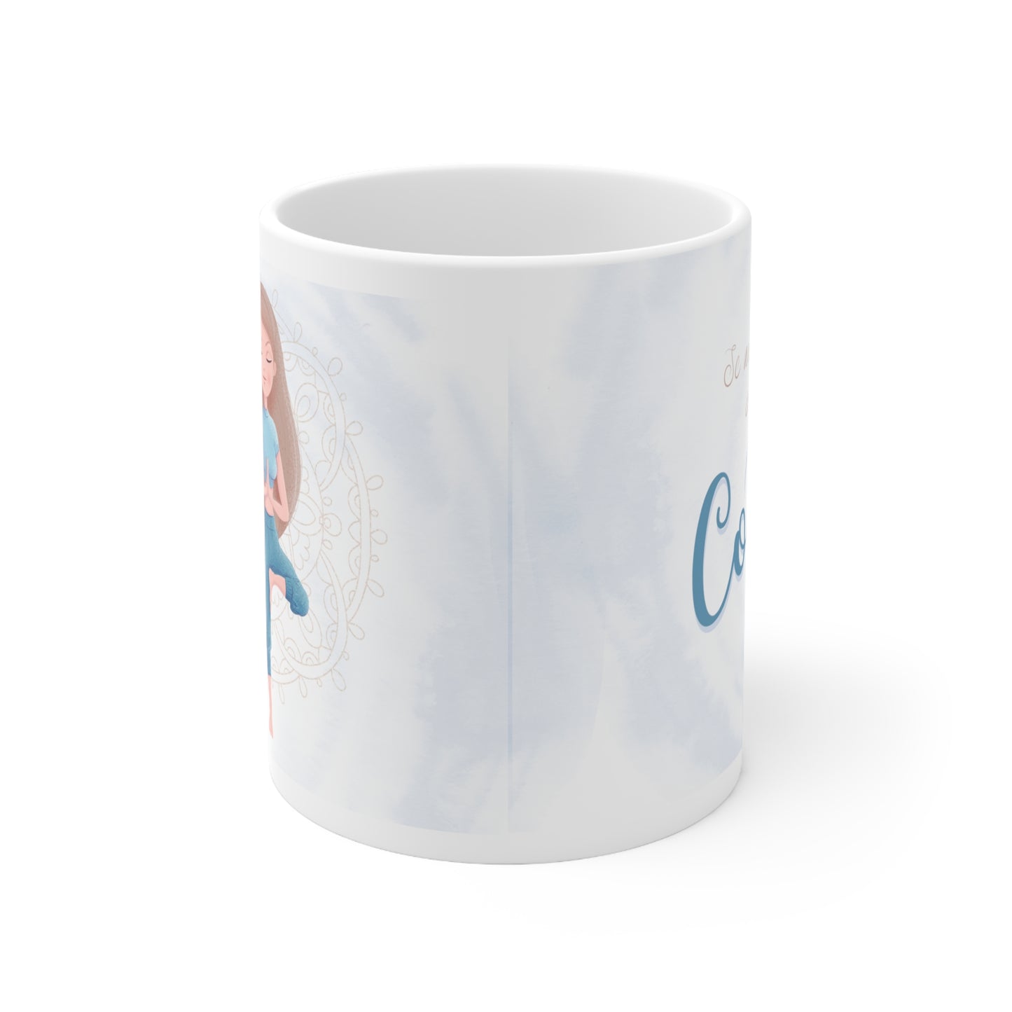 Tasse bien-être 11 oz - Je me connecte à mon coeur