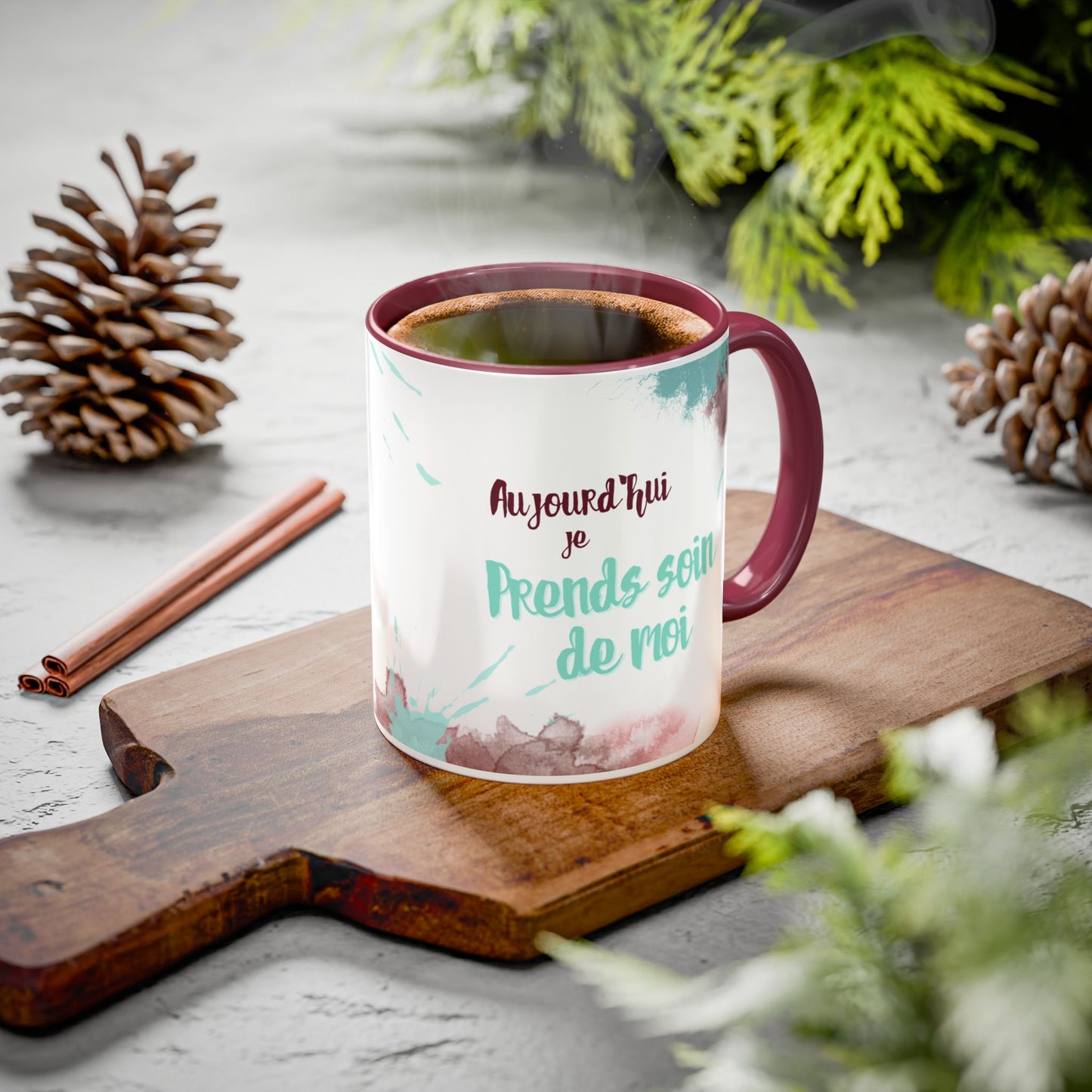Tasse bien-être 11 oz - Aujourd'hui, je prends soin de moi