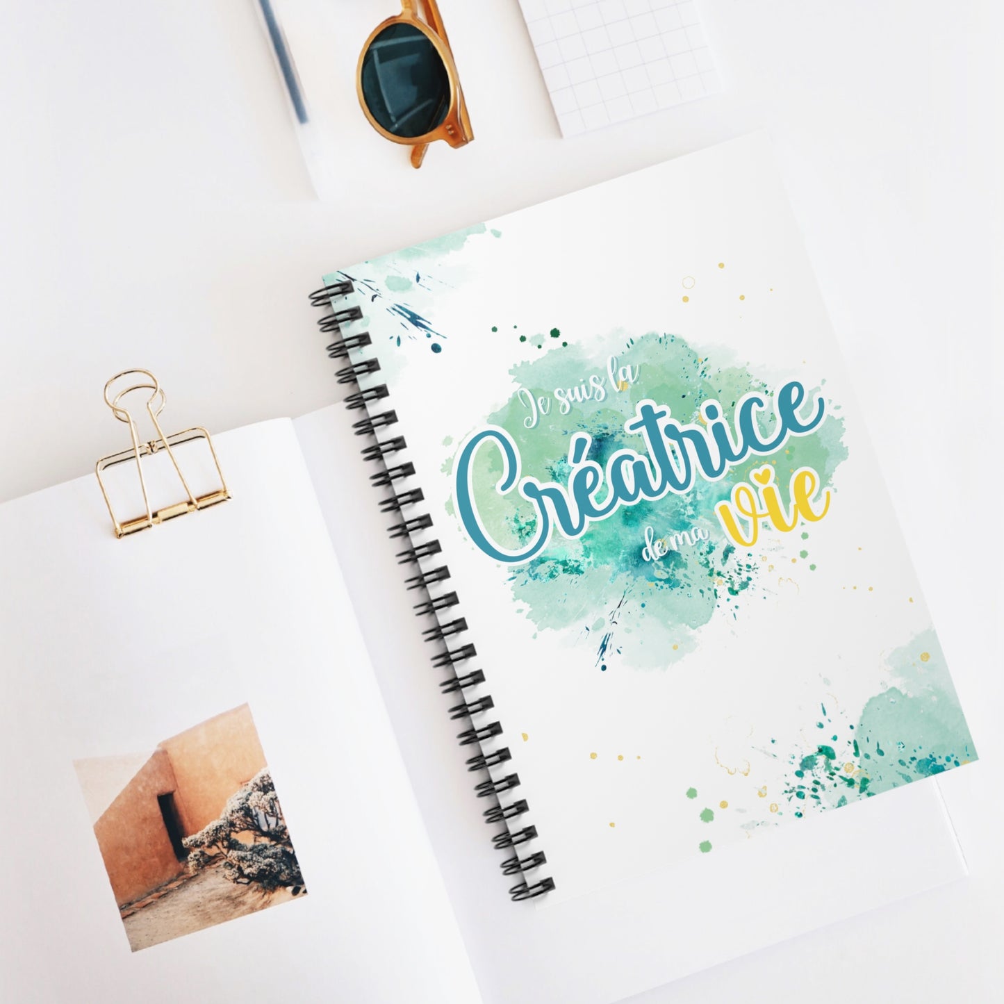 Cahier spirale - Je suis la créatrice de ma vie Splash