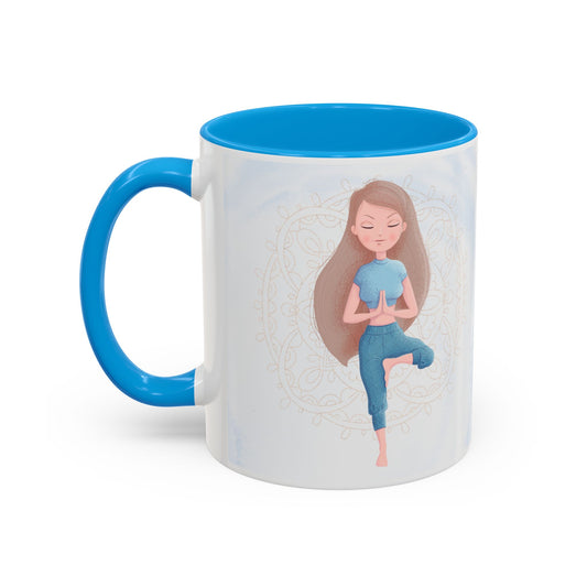 Tasse bien-être 11 oz - Je me connecte à mon coeur