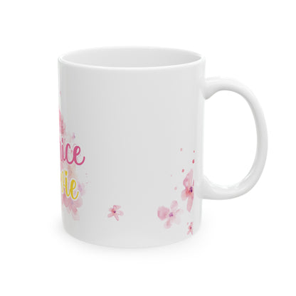 Tasse 11 oz - Je suis la créatrice de ma vie fleurs