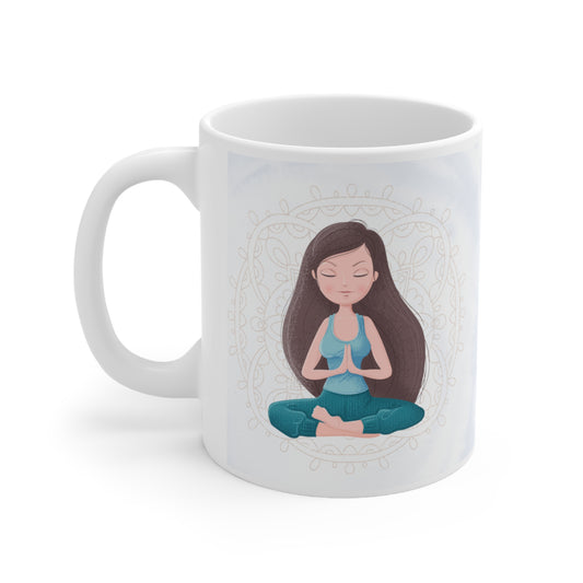 Tasse bien-être 11 oz - Je vis en pleine conscience